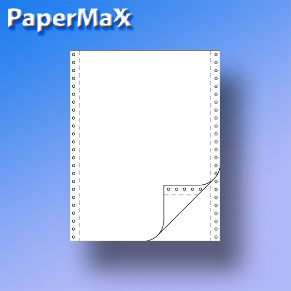 Endlospapier 6 Zoll x 240 mm A5 quer 152,4 mm x 240 mm 2-fach blanko 60/57 g/qm 2200 Blatt 